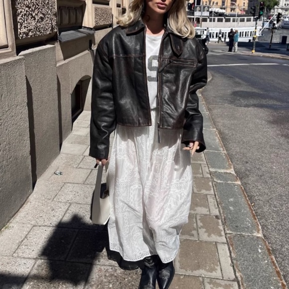 BEST Helsa Revolve Handkerchief Midi Skirt White Sheer Embroidered French Causal - Picture 6 of 15